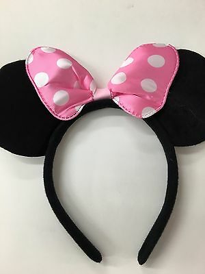 Minnie Mouse Ears - Pink Bow Minnie Ears / Headband / Disney Party / Disney Ears